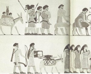 Bilde 4 Hyksos fraGosen på besøk til faraoene i 12 dynasti lenger sør